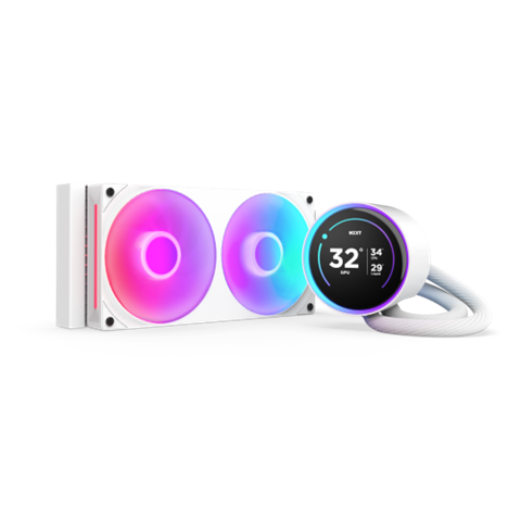 Nzxt Kraken Elite 240 Rgb Procesador Sistema De Refrigeración Líquida Todo En Uno 12 Cm Blanco 1 Pieza(S)