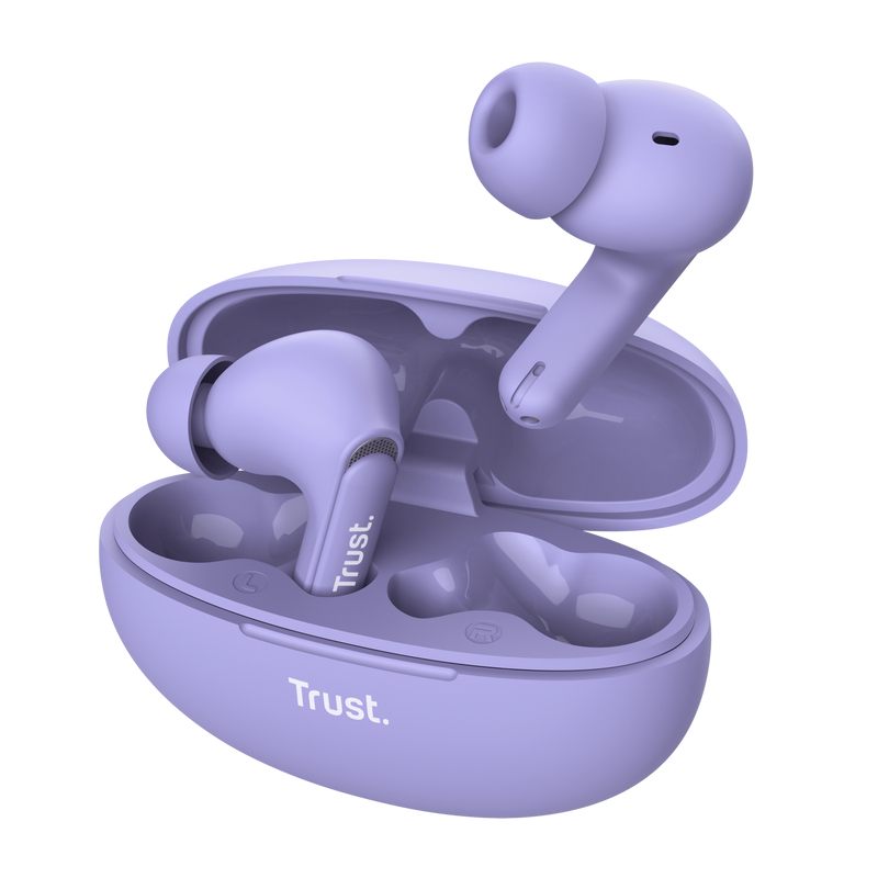Trust Yavi Auriculares True Wireless Stereo (Tws) Dentro De Oído Llamadas/Música USB Tipo C Bluetooth Púrpura