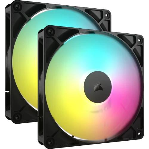Corsair Rs140 Argb Carcasa Del Ordenador Ventilador 14 Cm Negro 2 Pieza(S)