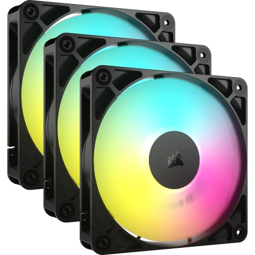 Corsair Rs120 Argb Carcasa Del Ordenador Ventilador 12 Cm Negro 3 Pieza(S)