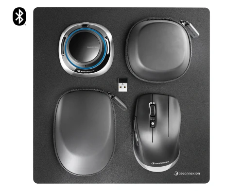 3Dconnexion Spacemouse Wireless Kit 2 Ratón Mano Derecha Rf Wireless + Bluetooth + Usb Type-A Óptico