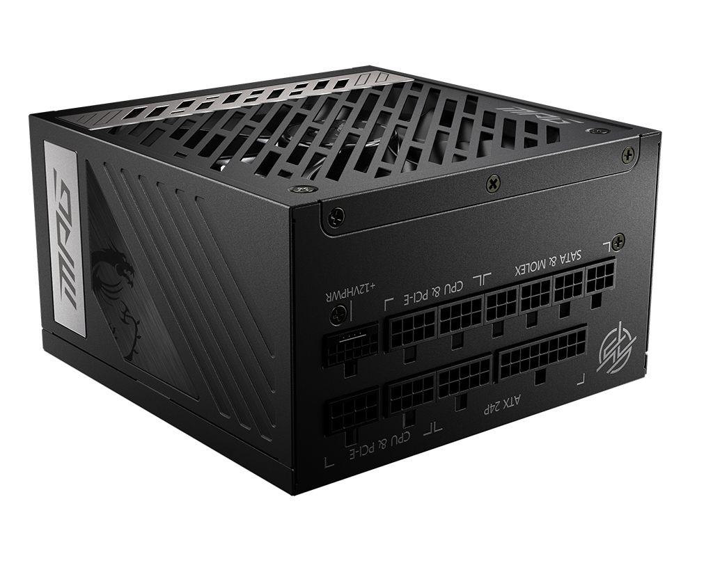 MSI Mpg A1000g Pcie5 Unidad De Fuente De Alimentación 1000 W 20+4 Pin Atx Atx Negro