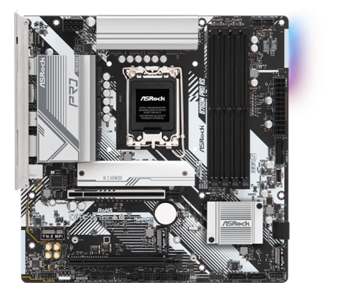Asrock B760m Pro Rs Intel B760 Lga 1700 Micro Atx