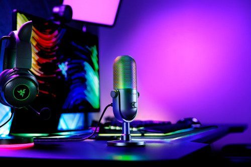 Razer Seiren V3 Chroma Negro Micrófono Para Tableta