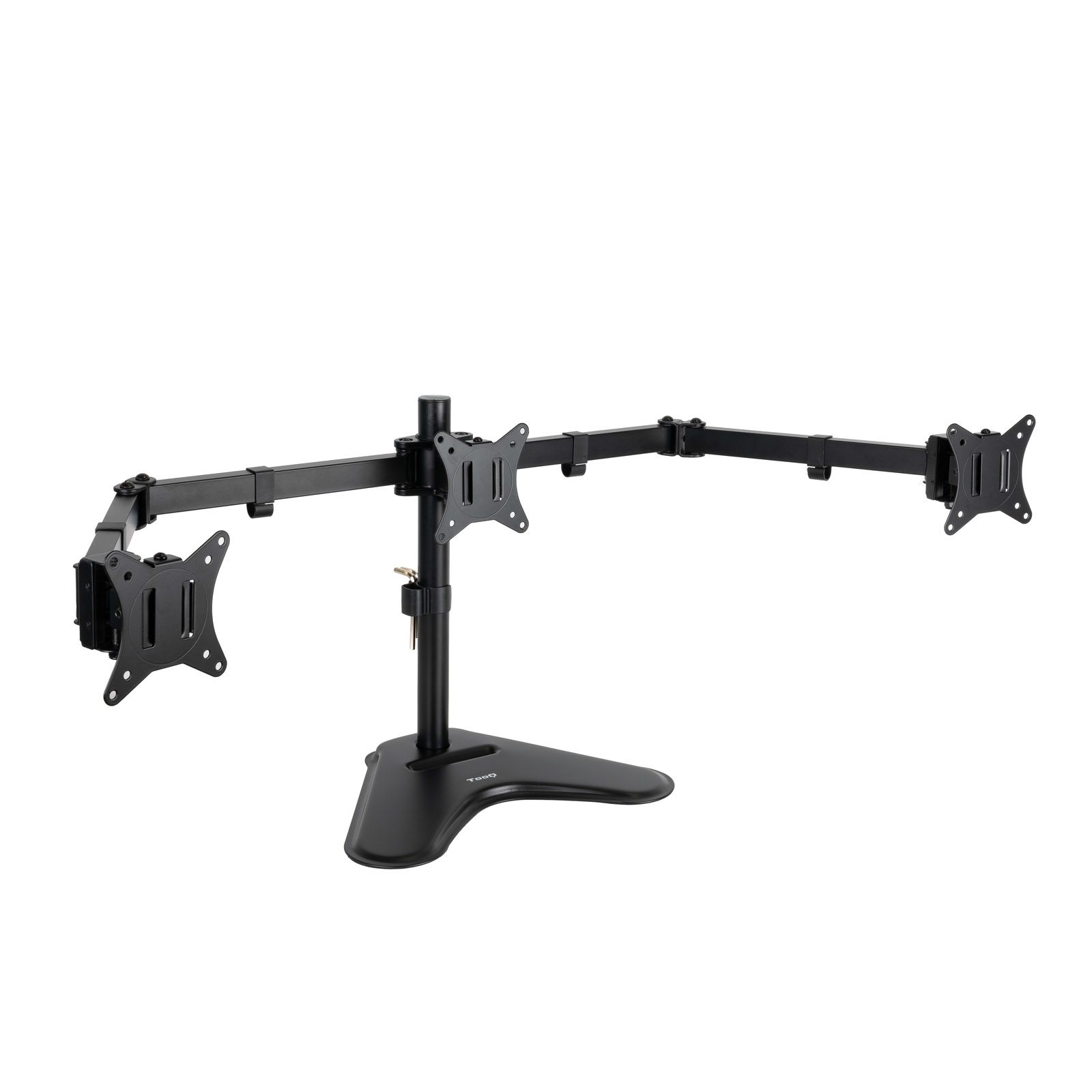 Tooq Soporte Mesa Pant. Gira Incli 3 Brazos 17-27 Negro