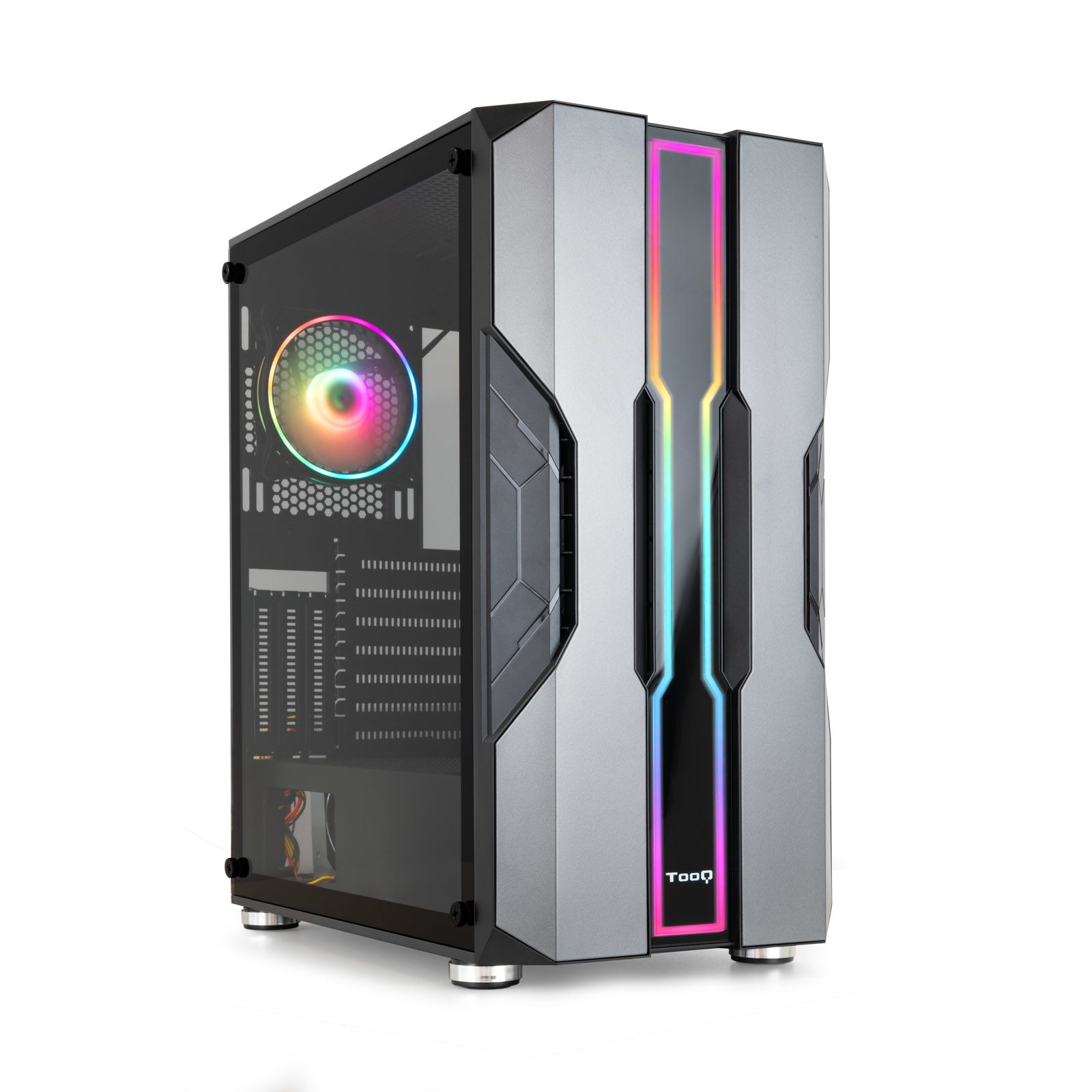 Tooq Caja Semitorre Gaming Tqgcc103-B "Nightcity" Negra