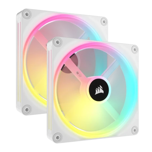 Corsair Co-9051008-Ww Sistema De Refrigeración Para Ordenador Carcasa Del Ordenador Ventilador 14 Cm Blanco 2 Pieza(S)