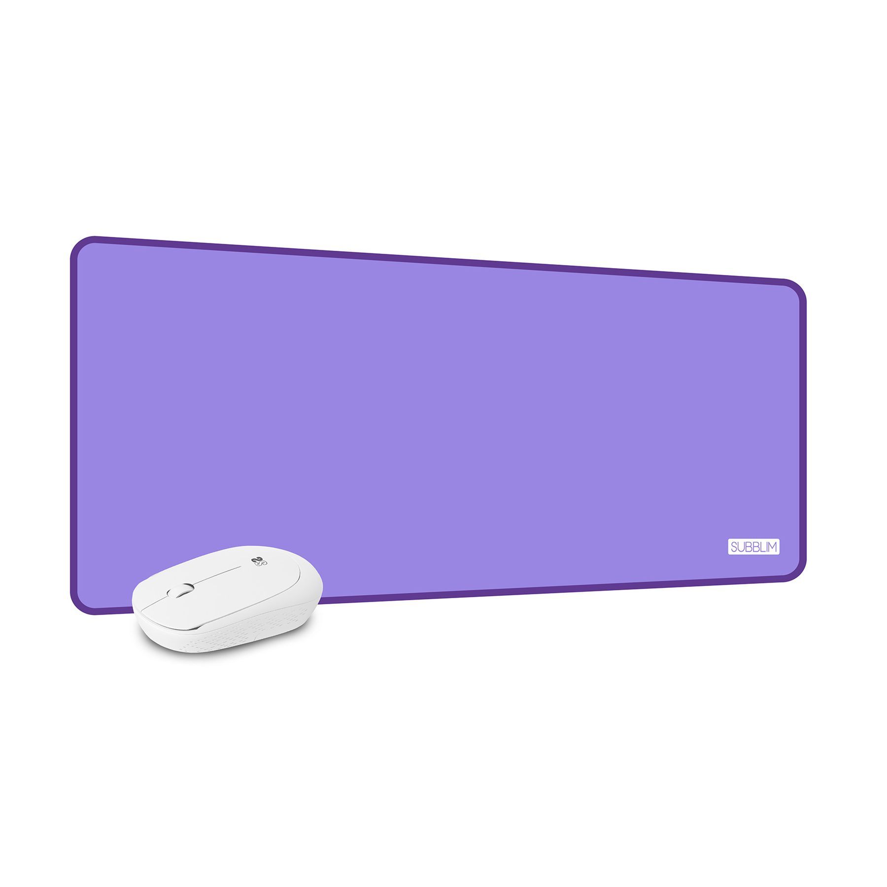 Subblim Alfombrilla Con Ratón Harmony Pack Mousepad Xl + Wireless Mouse Purple