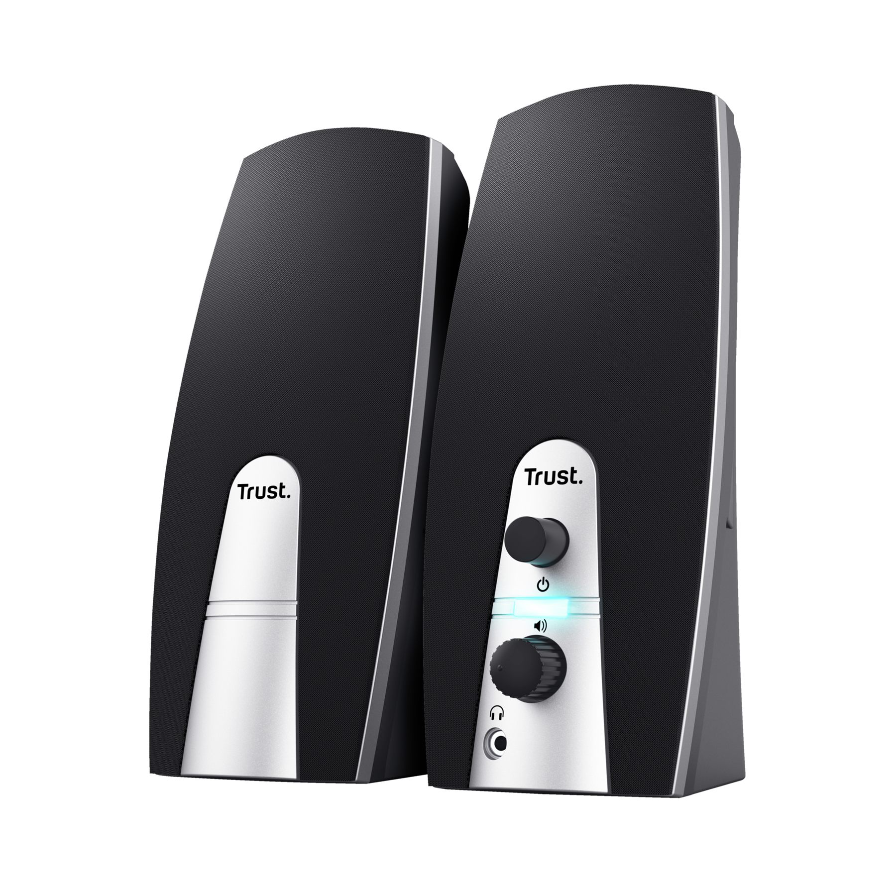 Trust 24660 Conjunto De Altavoces 5 W Negro, Metálico 2.0 Canales