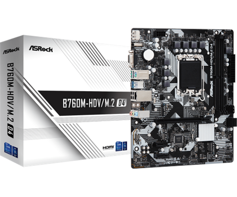 Asrock B760m-Hdv/M.2 D4 Intel B760 Lga 1700 Micro Atx
