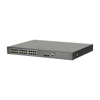 Dahua - Dh-Pfs4226-24Gt-360 - 26-Port Managed Gigabit Switch With 24-Port Poe