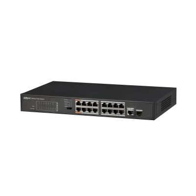(Dh-Pfs3117-16Et-135) Dahua Switch Poe 16 Puertos + 1 Puerto Gigabit
