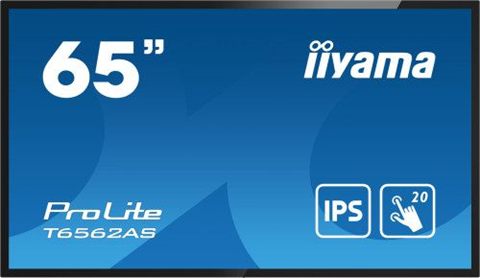 Iiyama T6562as-B1 Pantalla De Señalización Panel Plano Interactivo 163,8 Cm (64,5") IPS 500 Cd / M² 4K Ultra HD Negro Pantalla Táctil Procesador Incorporado Android 8.0 24/7