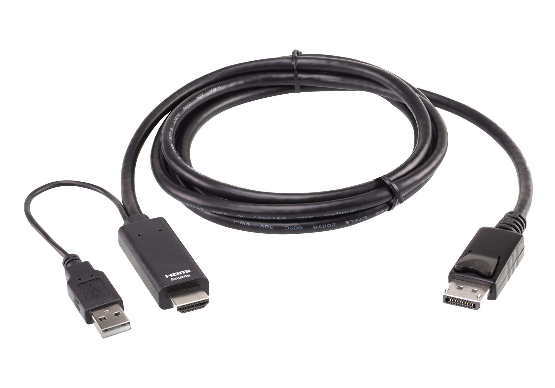 Aten Conversor HDMI A Dp Display Port True 4K 1.8M (2L-7D02hdp)