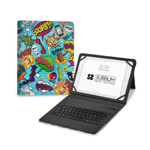 Subblim Funda Con Teclado Keytab Pro Bt Trendy Comic
