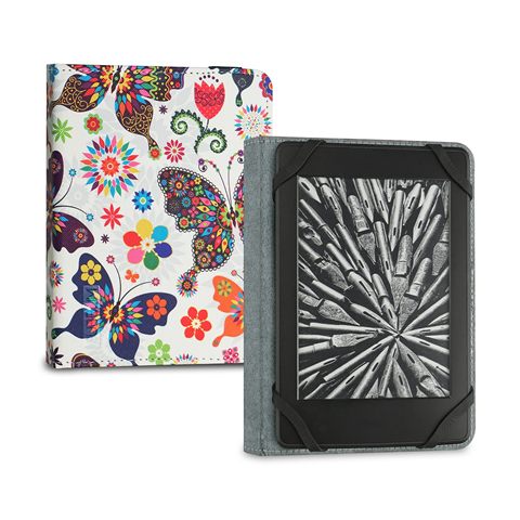 Subblim Funda Libro Electrónico Clever Ebook Case 6" Mariposas
