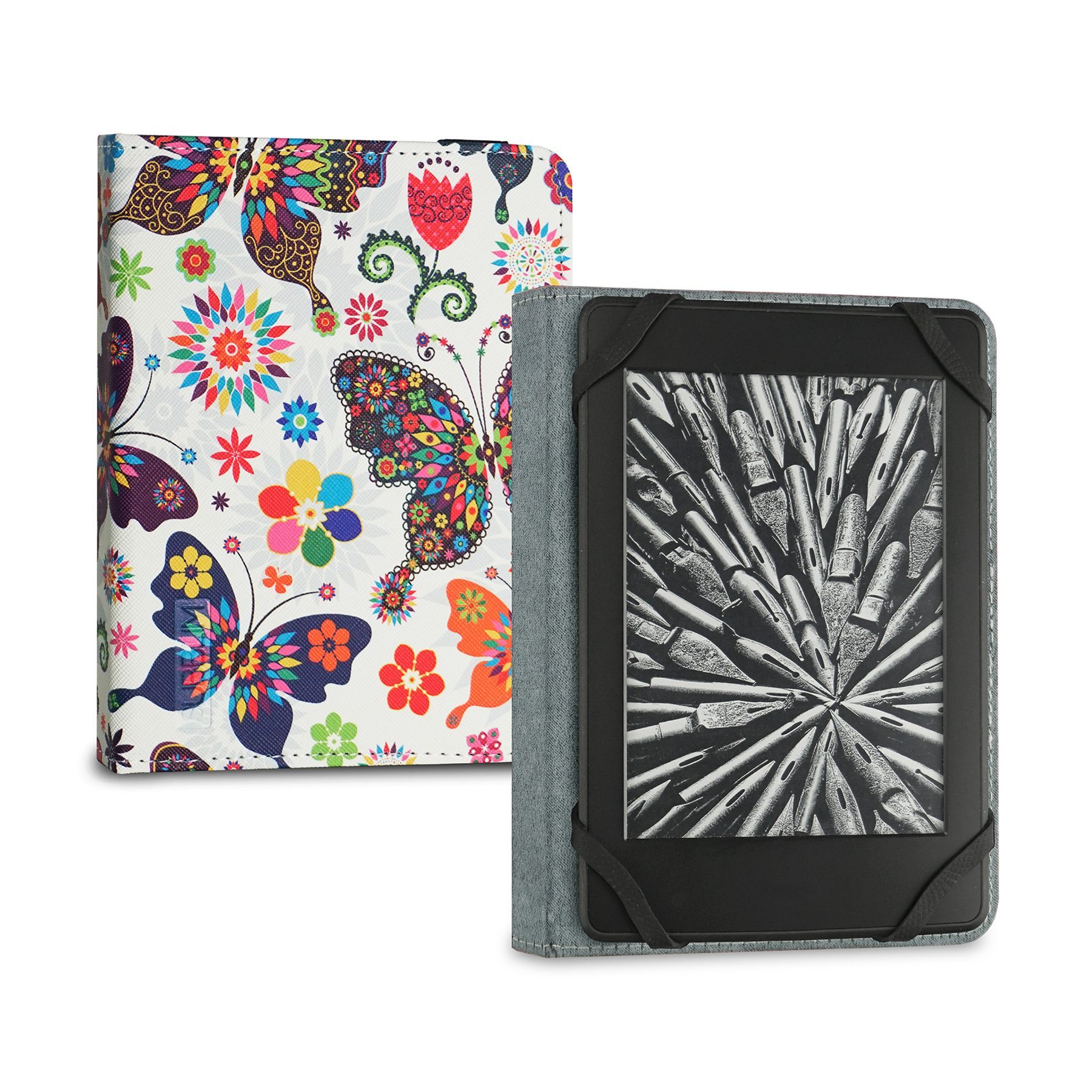 Subblim Funda Libro Electrónico Clever Ebook Case 6" Mariposas