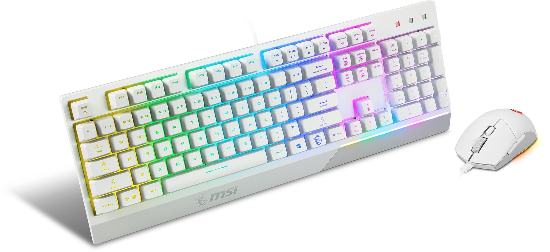 Teclado + Raton MSI Vigor Gk30 Combo White Es