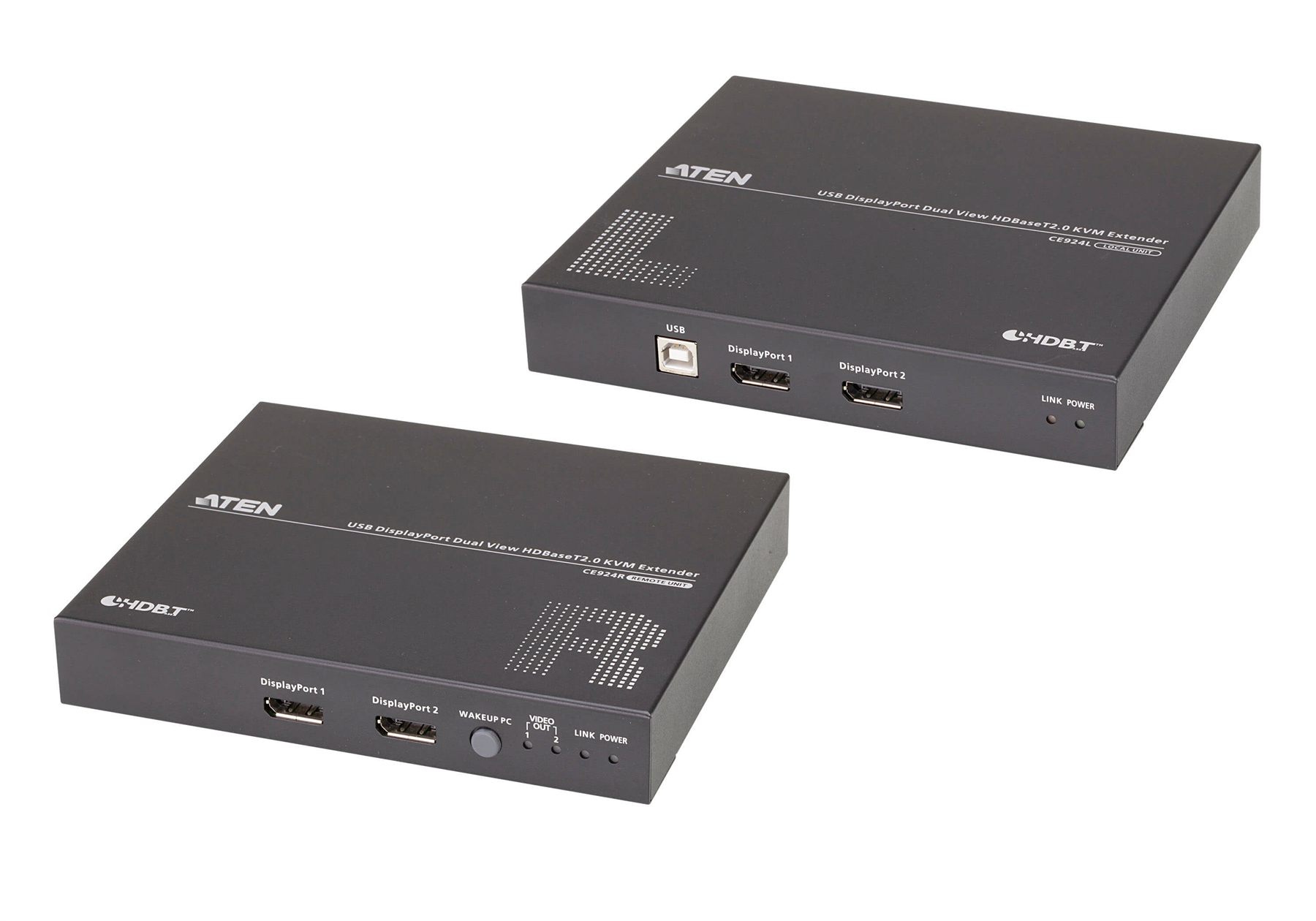 Aten Extensor De Kvm USB DisplayPort De Vista Doble Hdbaset 2.0 (4K A 100 M Para Vista Individual)