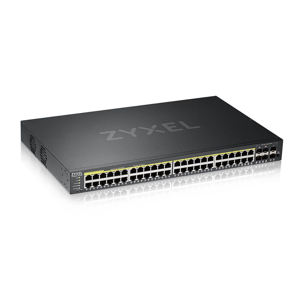 Zyxel Gs2220-50Hp-Eu0101f Switch Gestionado L2 Gigabit Ethernet (10/100/1000) Energía Sobre Ethernet (Poe) Negro