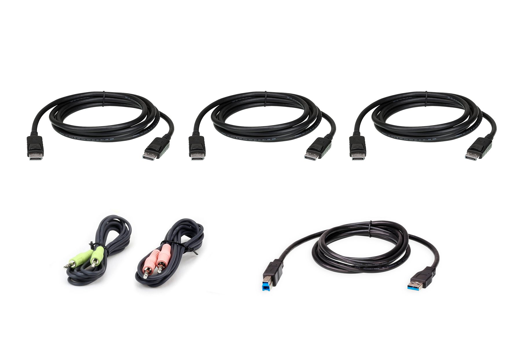 Aten Kit De Cable Para Kvm Seguro DisplayPort Triple Display USB De 1,8 M (2L-7D02udpx6)
