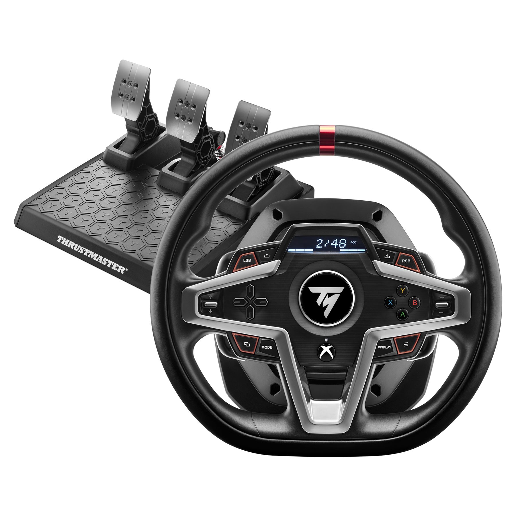 Thrustmaster 4460182 Mando Y Volante Negro USB Volante + Pedales Analógico/Digital PC, Xbox One, Xbox One S, Xbox One X, Xbox Series S, Xbox Series X