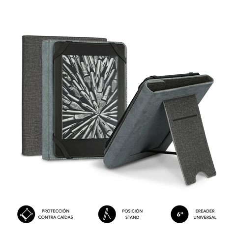 Subblim Funda Ebook Clever Stand 6'' Grey