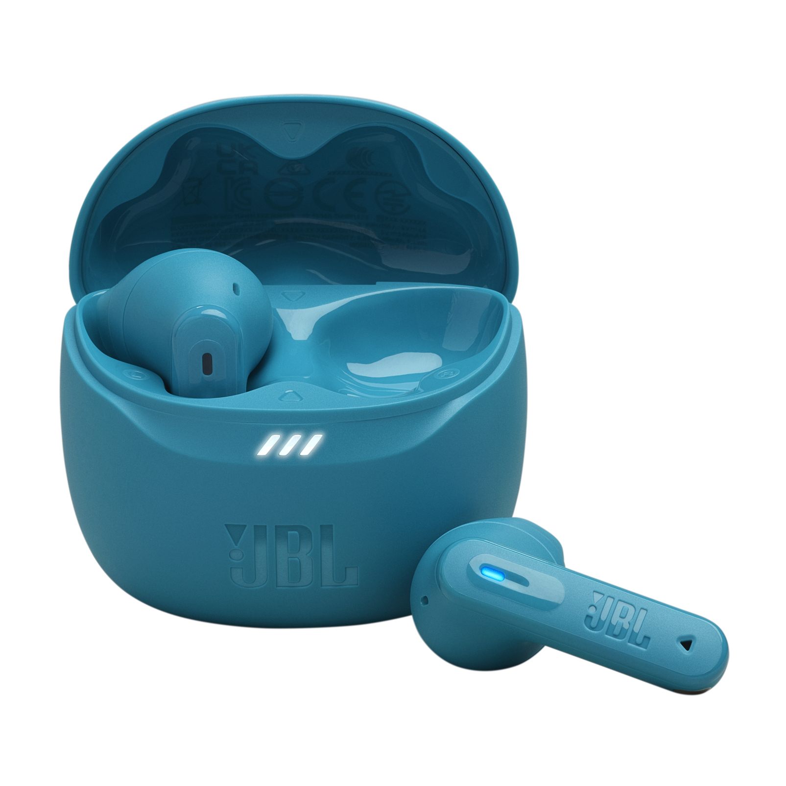 Auriculares Bluetooth Jbl Tune Flex 2 Con Estuche De Carga/ Autonomía 12H/ Azul Turquesa