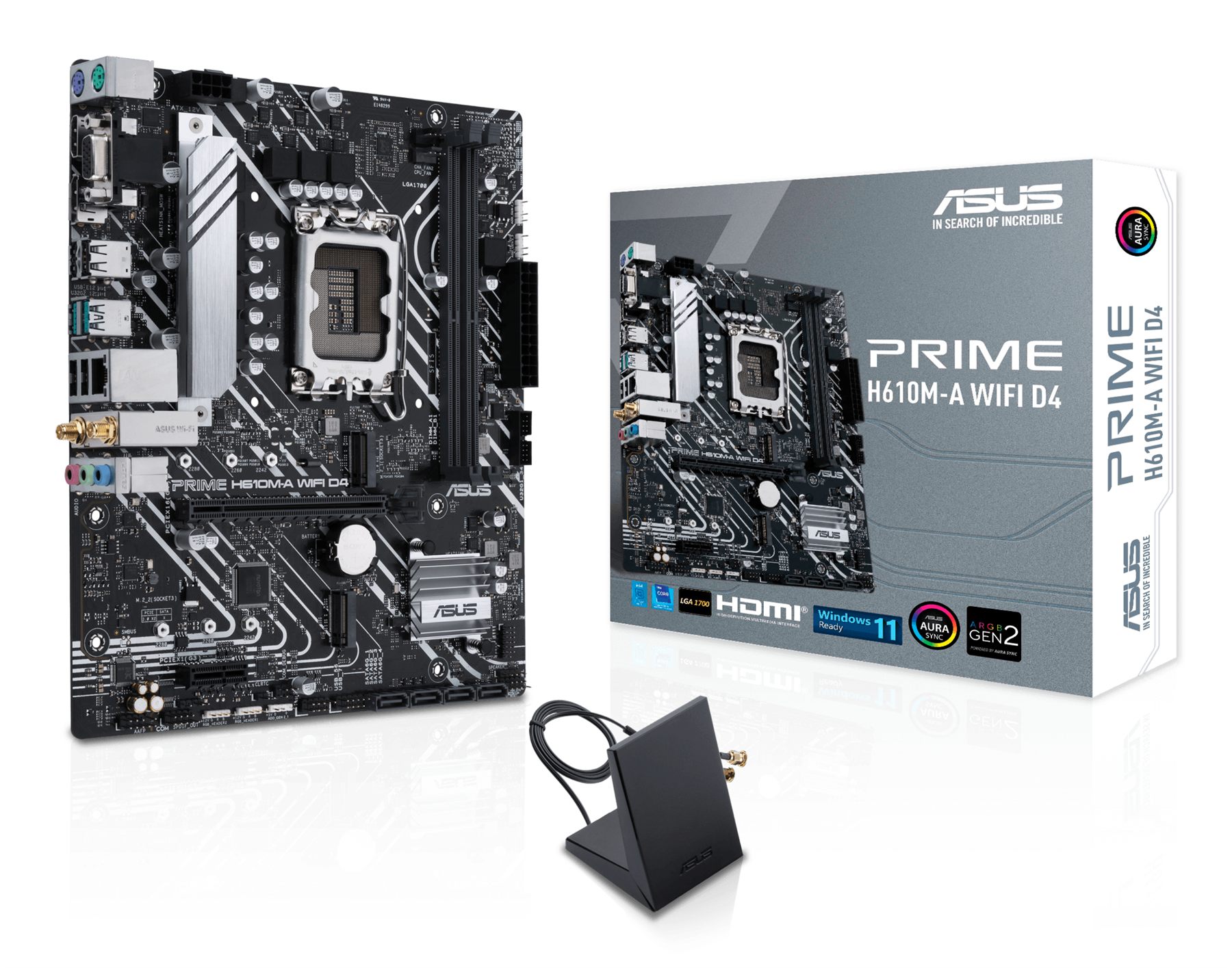 Asus Prime H610m-A Wifi D4 Intel H610 Lga 1700 Micro Atx