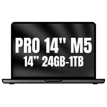 Apple Macbook Pro 14 M5 Pro Chip With 15-Core Cpu And 16-Core Gpu, 24Gb, 1Tb Ssd - Space Black
