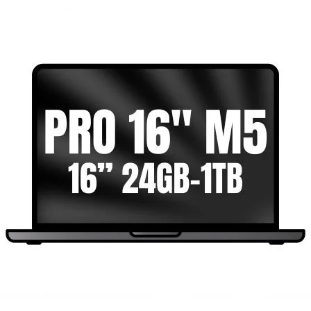 Apple Macbook Pro 16 M5 Pro Chip With 18-Core Cpu And 20-Core Gpu, 24Gb, 1Tb Ssd - Space Black