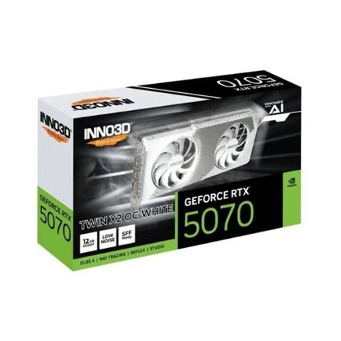 TARJETA GRÃFICA INNO3D RTX 5070 TWIN X2 OC WHITE 12GB