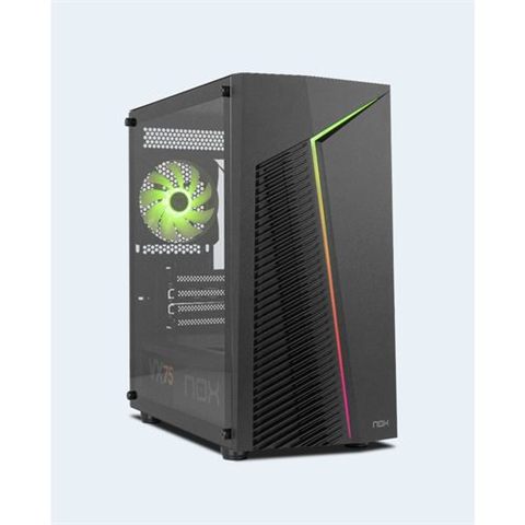 CAJA MINITORRE/MICRO-ATX NOX INFINITY ZETA S/FUENTE USB3.0 NEGRA RGB