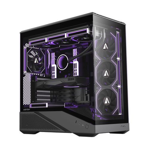 CAJA SEMITORRE/ATX ABYSM ARIAN FRAME A400 S/FUENTE USB-C NEGRA C/VENTANA