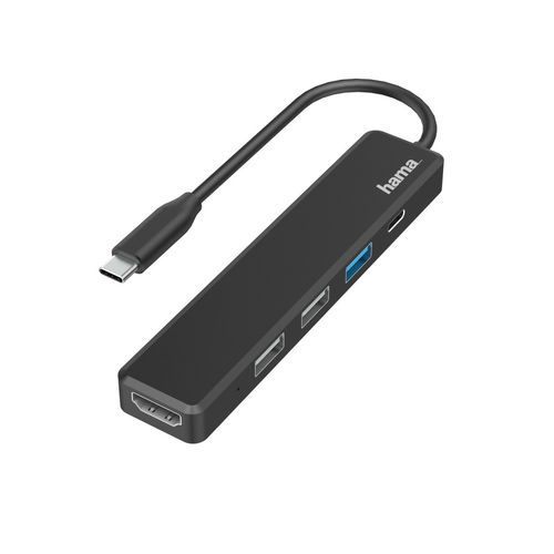 DOCKING HAMA 5PUERTOS USB-C NEGRO