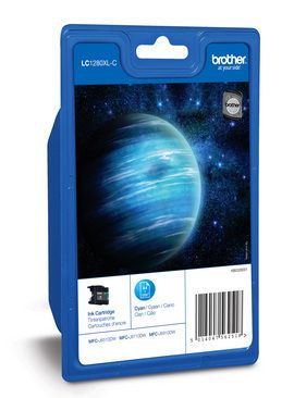 TINTA BROTHER LC-1280XLC CIAN ALTA CAPACIDAD 1.200PAG