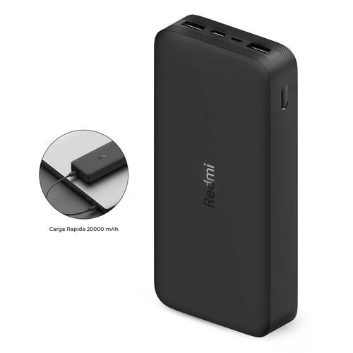 POWERBANK XIAOMI REDMI 18W FAST CHARGE POWER BANK 20000MAH BLACK