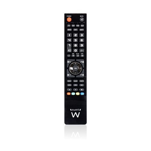 Ewent Ew1570 Mando A Distancia Dtt, Dvd/Blu-Ray, Proyector, Sat, Stb, Altavoz Para Barra De Sonido, Tv, Universal, Vcr Botones