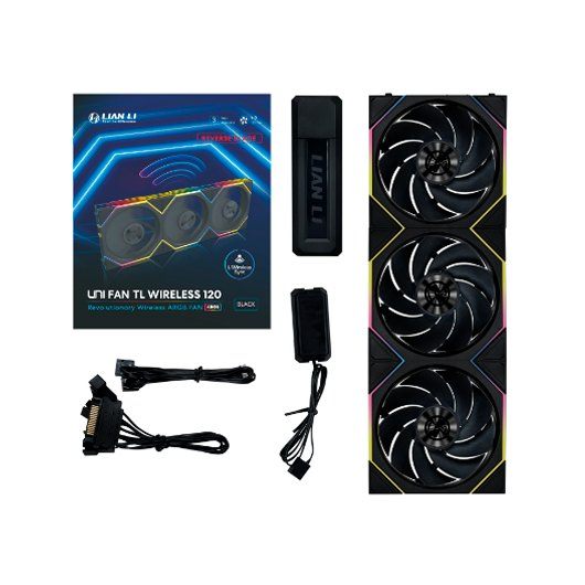 VENTILADOR 120X120 LIAN LI UNIFANTL120 WIRELESS BLACK 3R
