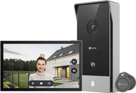 Ezviz Hp5 Sistema De Intercomunicación De Video 17,8 Cm (7") Negro, Plata
