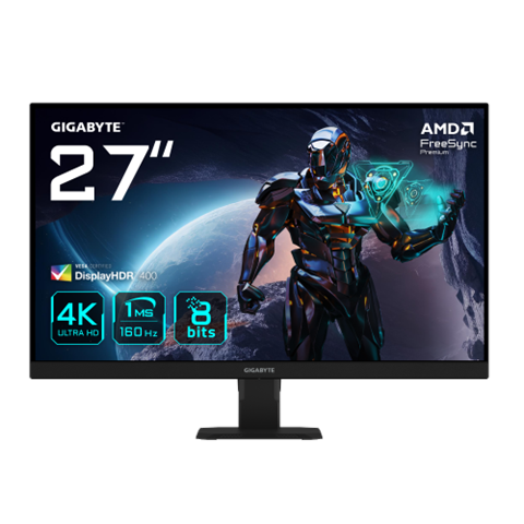 Gigabyte Gs27u 27” Monitor De Juegos Uhd - 3840 X 2160 (Uhd), 160Hz, 1Ms, 350 Cd/M², Display Hdr400, Hdmi 2.1, Displayport 1.4