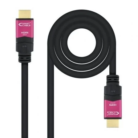 Cable Hdmi 2.0 4K Nanocable 10.15.3725/ Hdmi Macho - Hdmi Macho/ 25M/ Negro