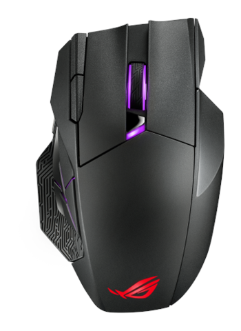 Asus Rog Spatha X Ratón Mano Derecha Rf Wireless+Usb Type-A Óptico 19000 Dpi
