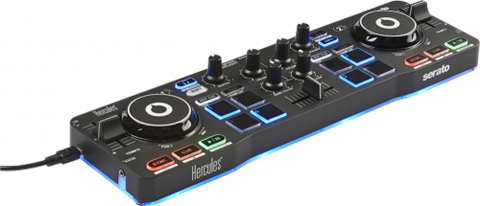 Hercules Starlight Mesa De Mezclas Con Opción De Realizar Scratch Conectando Un Cdj 2 Canales Negro