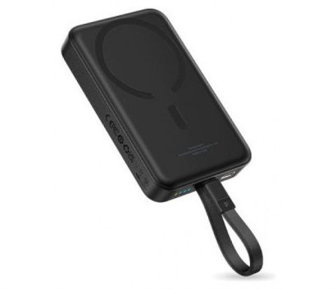 Os-Baseus Enerfill Fm11 Magnetic Power Bank With Built-In Usb Cable 10000Mah 30W Cosmic Black