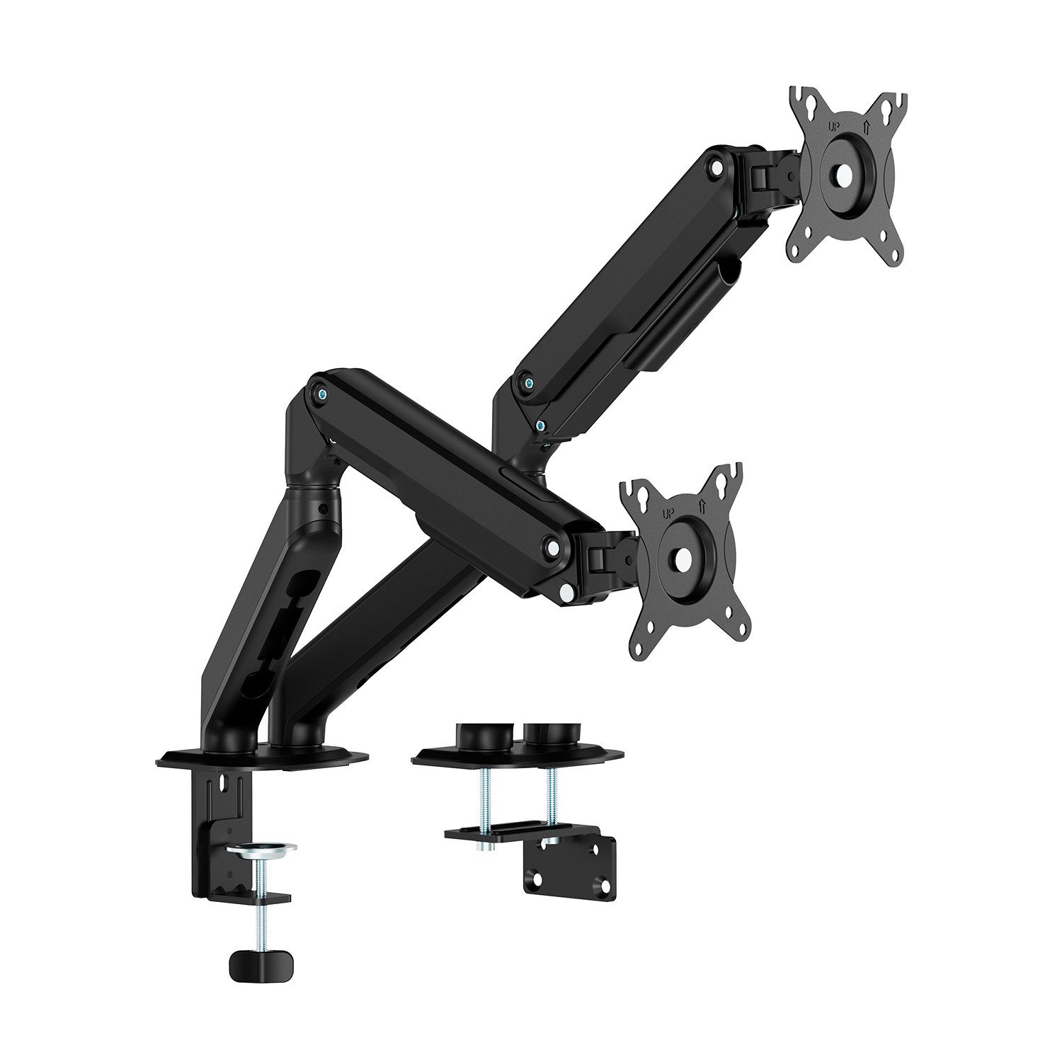 Soporte De Mesa Con Contrapeso Para 2 Monitores Aisens Dt32tsr-451/ Giratorio/ Inclinable/ Hasta 9Kg