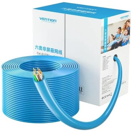 Bobina De Cable Rj45 Utp Vention Ihbl305 Cat.6/ 305M/ Azul