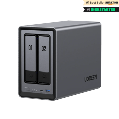Ugreen Nasync Dxp2800 Nas System 2-Bay Compacto Intel® N N100 8 Gb Ddr5 0 Tb Ugos Pro Negro