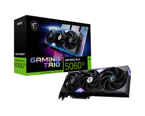 Msi Gaming Geforce Rtx 5060 Ti 16G Trio Oc Nvidia 16 Gb Gddr7