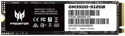 Acer BL.9BWWR.101 Predator Ssd Gm3500 M.2 Nvme Pcie Gen 3*4 512Gb